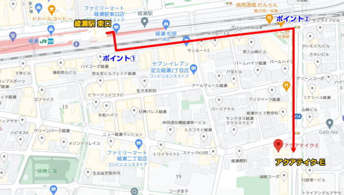 アクアテイク-E マップ