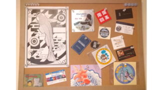 メダカステッカー コルクボード